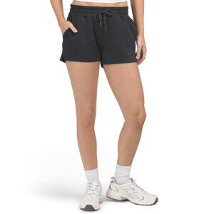 MONDETTA STUDIO Black Womens Knit Drawstring Shorts